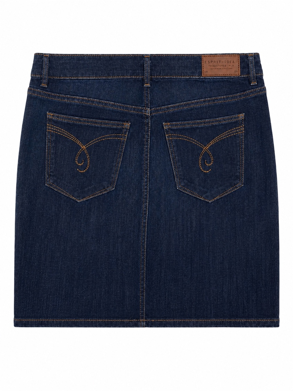 ESPRIT Distressed Blue Denim Zip Up Women's Preppy Skirt Size W27